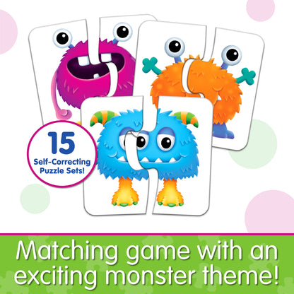 Infographic about My First Match It - Monster Match that says, "Matching game with an exciting monster theme!"