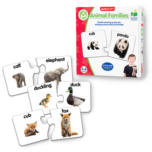 Match It - Animal Family product and packaging