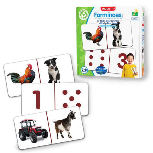 Match It - Farminoes product and packaging