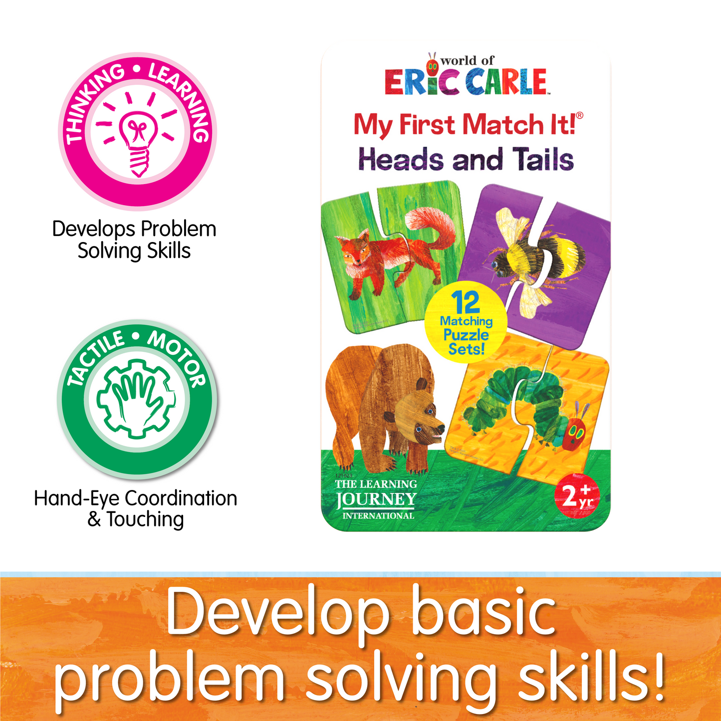 World of Eric Carle - My First Match It! Tin - Heads and Tails (NEW)