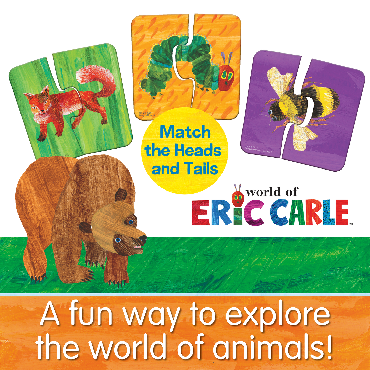 World of Eric Carle - My First Match It! Tin - Heads and Tails (NEW)