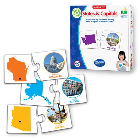 Match It - States and Capitals product and packaging