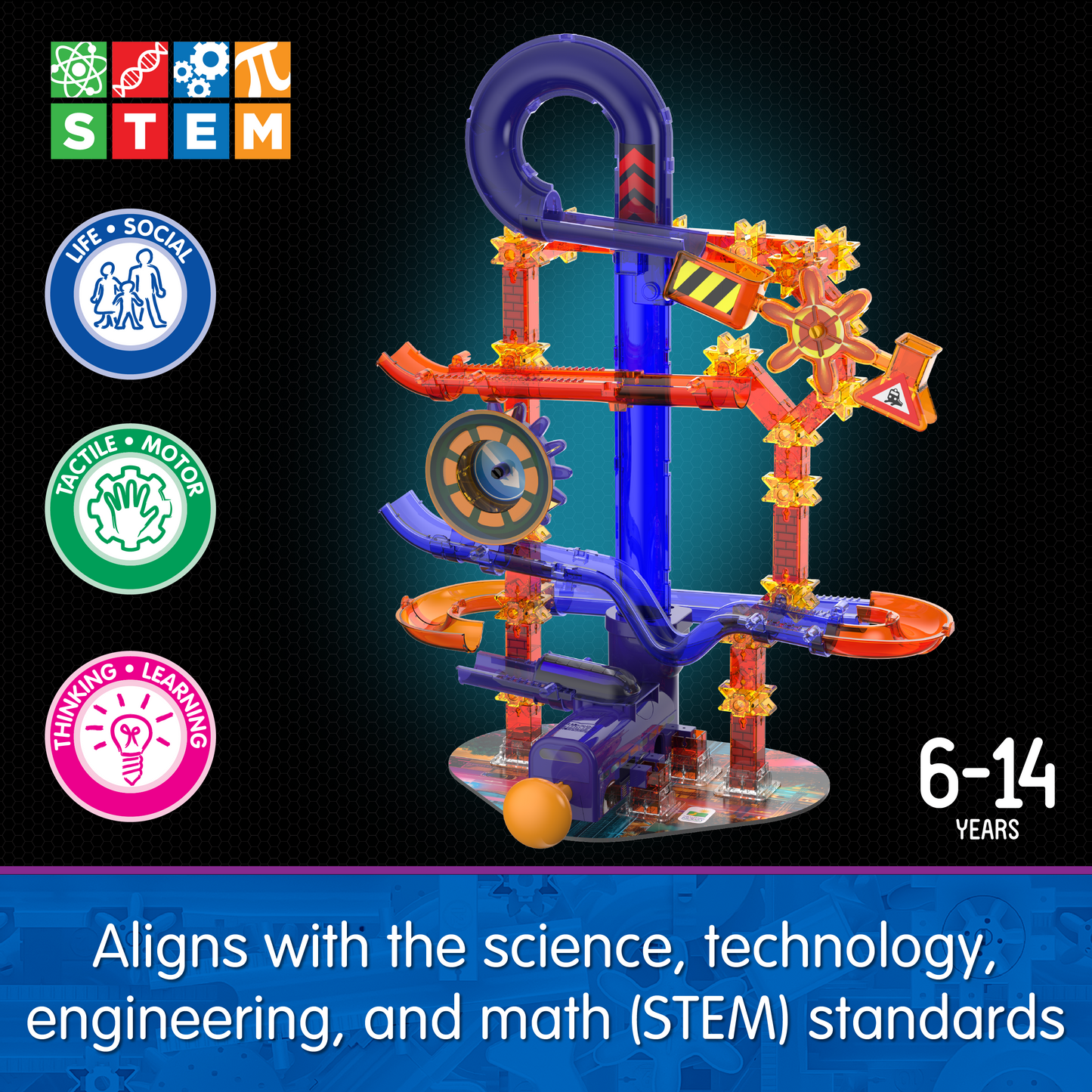 Techno Gears Marble Mania Midnight Xpress (80+pcs) (NEW)