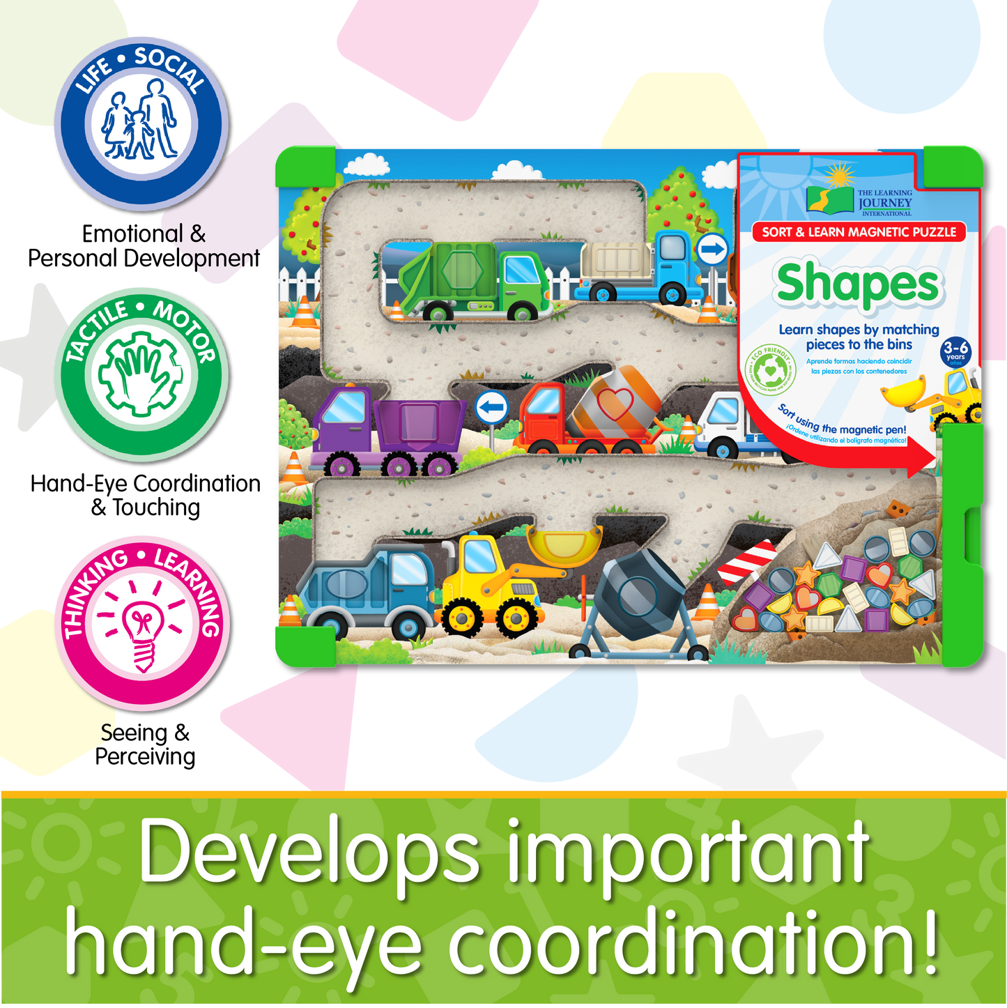 Sort & Learn Magnetic Puzzle - Shapes (NEW)