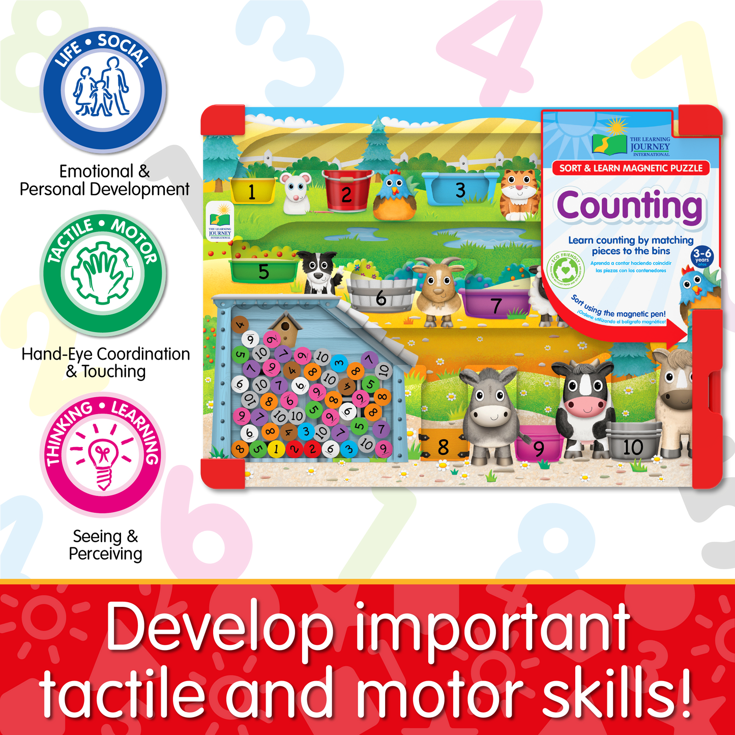 Sort & Learn Magnetic Puzzle -Counting (NEW)