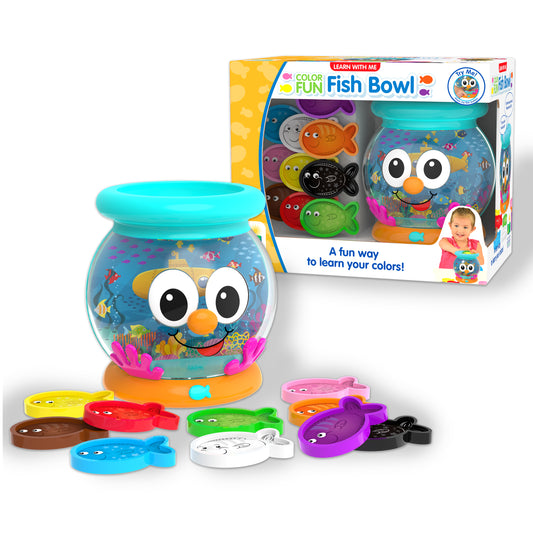 Learn With Me Color Fun Fish Bowl product and packaging.