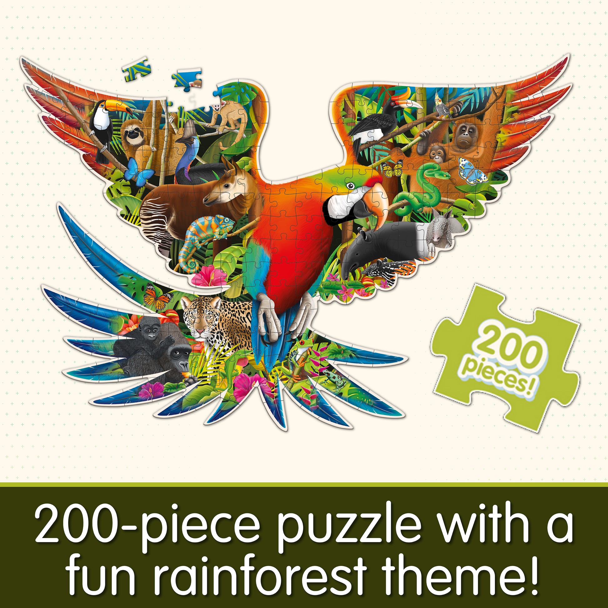 Infographic about Wildlife World Rainforest Puzzle