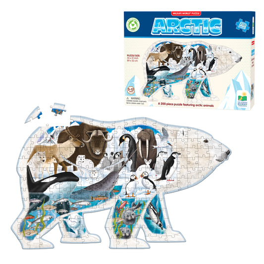 Wildlife World Arctic Puzzle and packaging