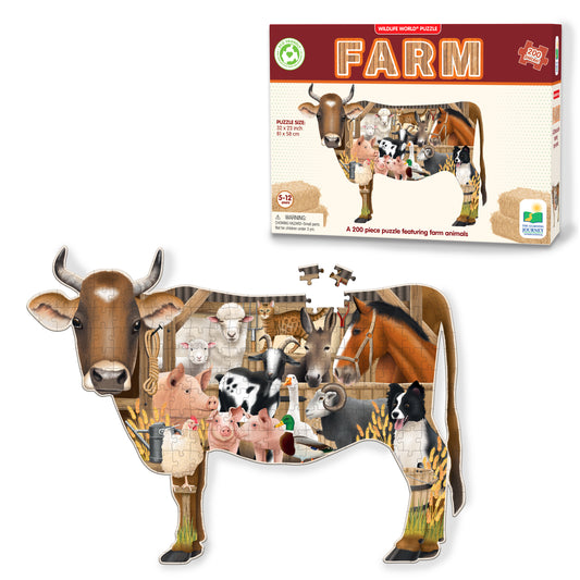 Wildlife World Farm Puzzle and packaging