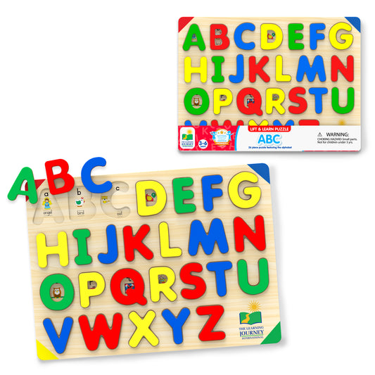 Lift and Learn ABC Puzzle product and packaging.