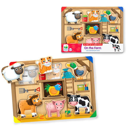 My First Lift and Learn On the Farm Puzzle and packaging