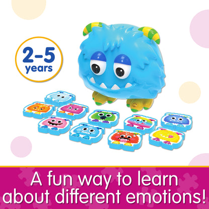 Infographic about Emoji Monster that says, "A fun way to learn about different emotions!"