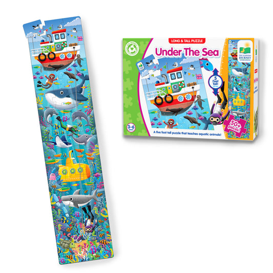 Long and Tall Under The Sea Puzzle and packaging