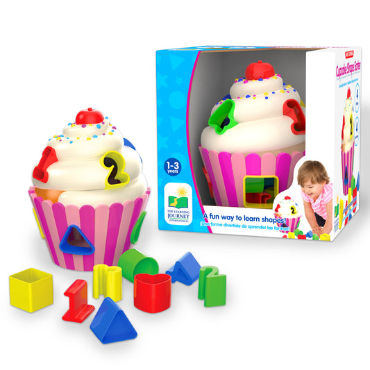 Cupcake Shape Sorter product and packaging.