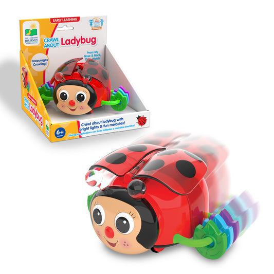 Crawl About Ladybug product and packaging.