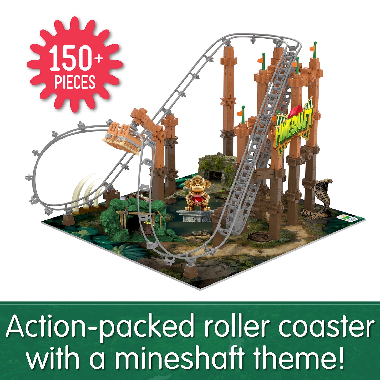 Infographic about Mineshaft's product and packaging