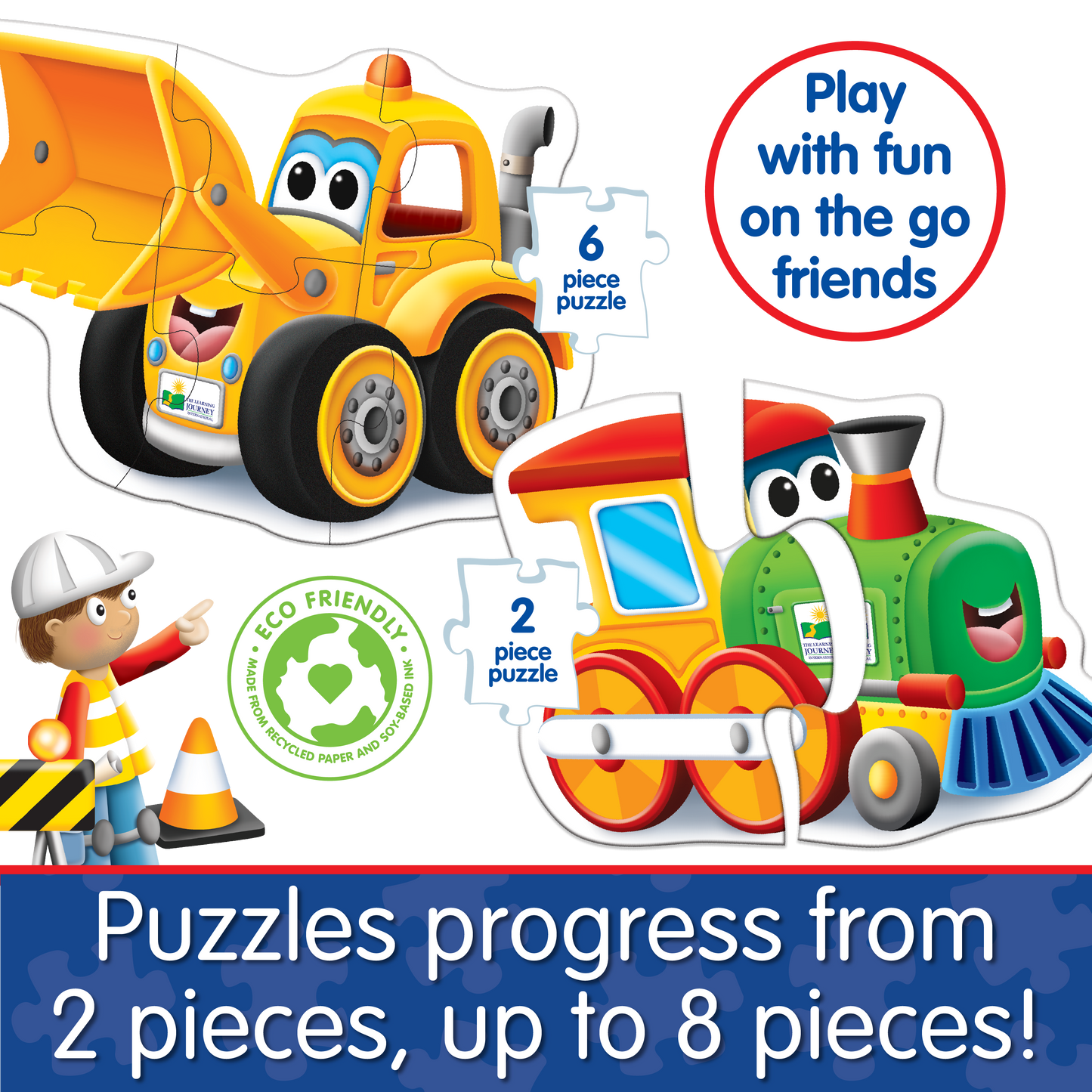 My First Puzzle Sets 4-In-A-Box Puzzles - On the Go (NEW)