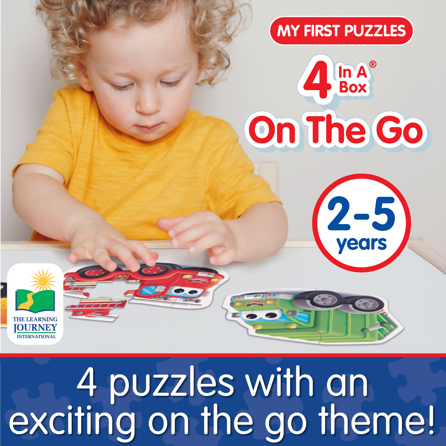 My First Puzzle Sets 4-In-A-Box Puzzles - On the Go (NEW)