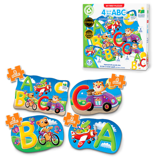 4-In-A-Box ABC Puzzle and packaging