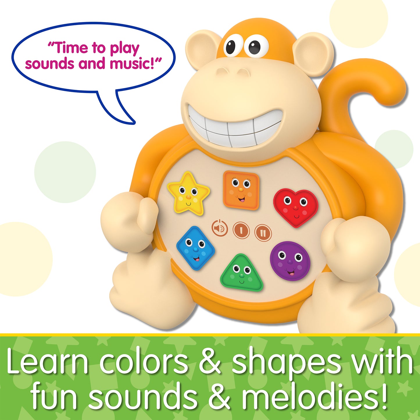 Infographic about Colors & Shapes Monkey features