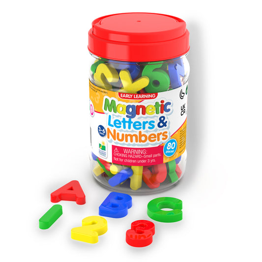 Magnetic Letters and Numbers product and packaging