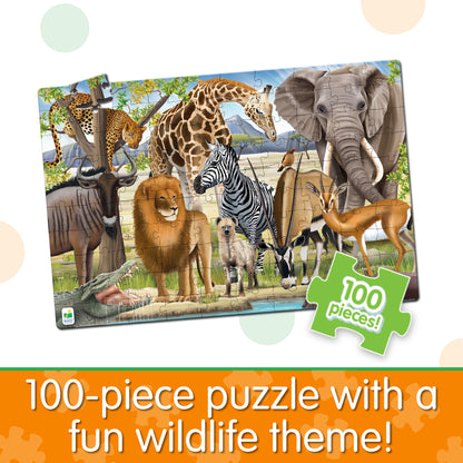 Puzzle Doubles! Glow in the Dark - Wildlife