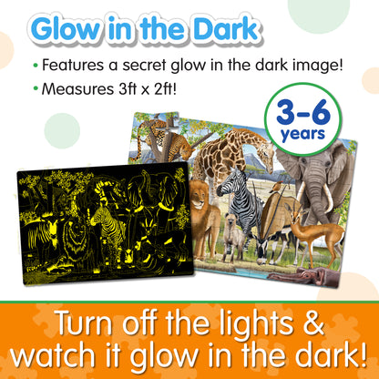 Puzzle Doubles! Glow in the Dark - Wildlife