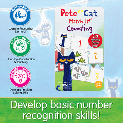 Pete the Cat - Match It! Tin - Counting  (NEW)