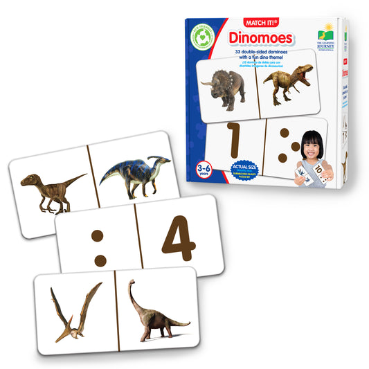 Match It - Dinomoes product and packaging