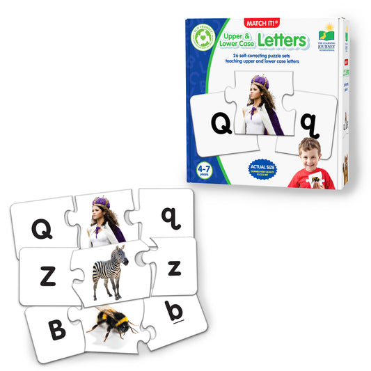 Match It - Upper and Lower Case Letters product and packaging