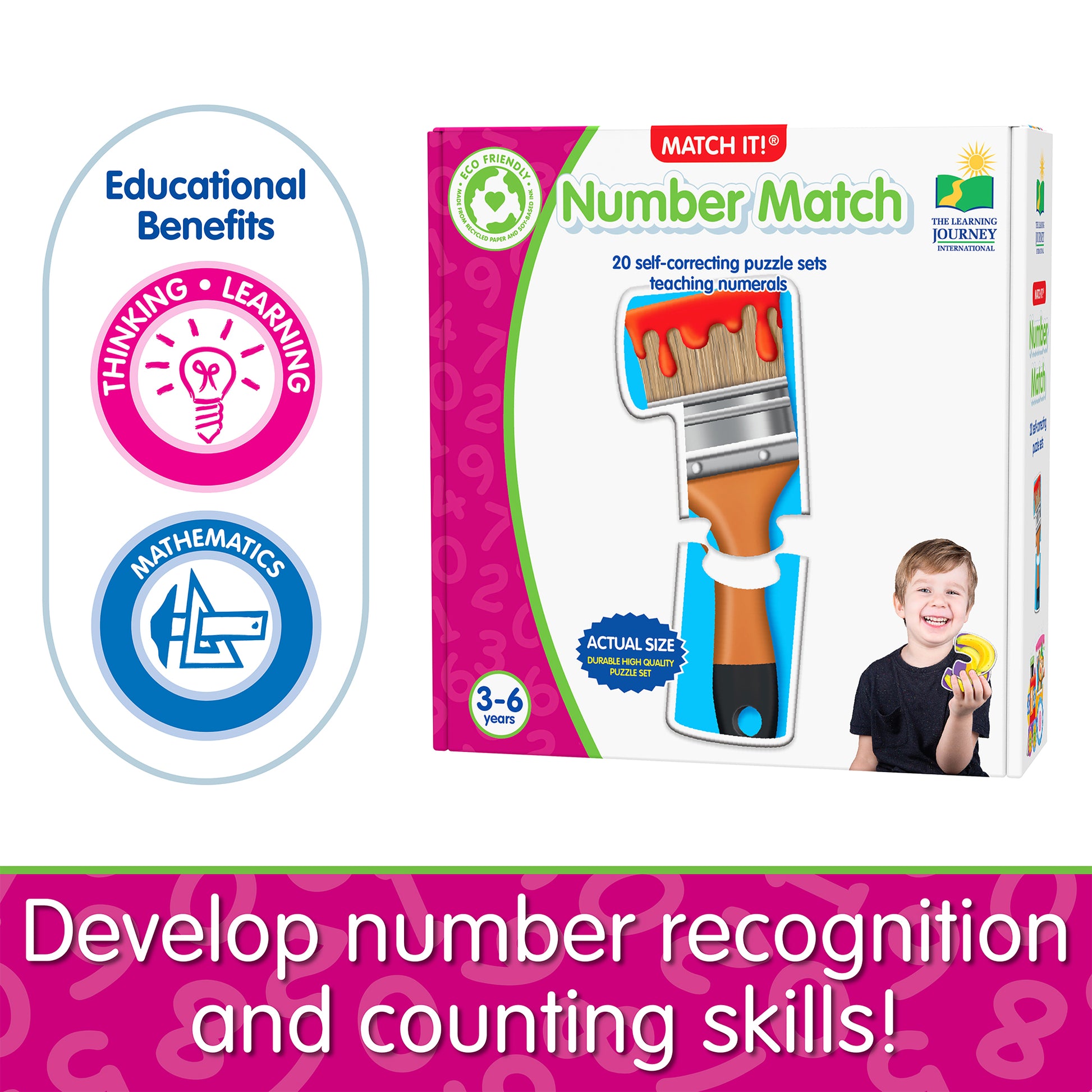 Infographic about Number Match's educational benefits