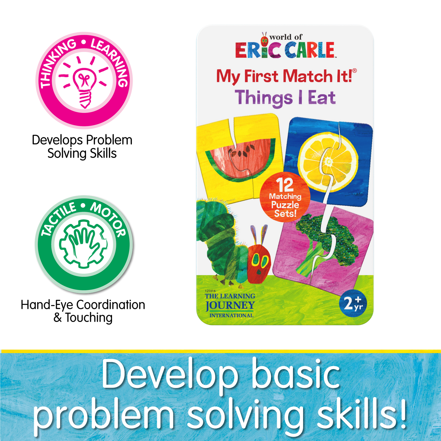 World of Eric Carle - My First Match It! Tin - Things I Eat (NEW)