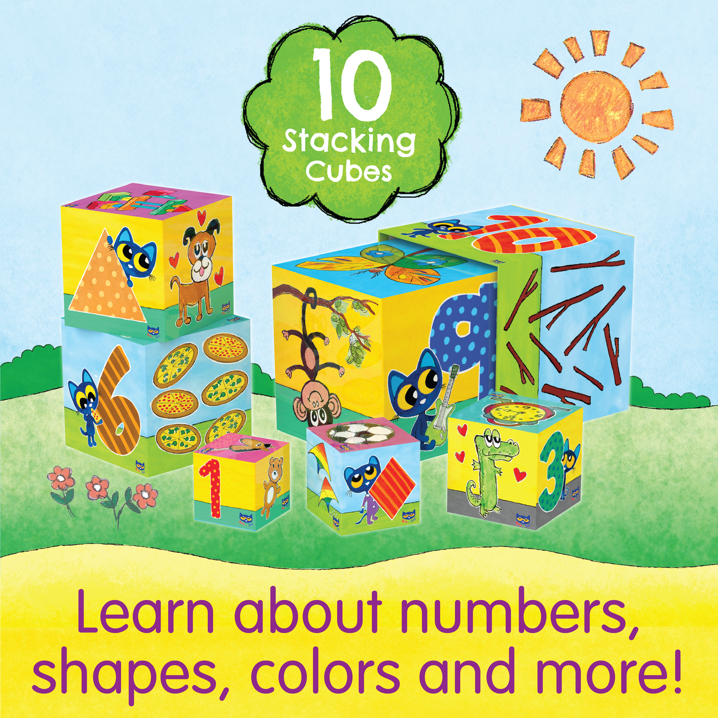 Pete the Cat’s Stacking Blocks featuring Pete The Kitty (NEW)