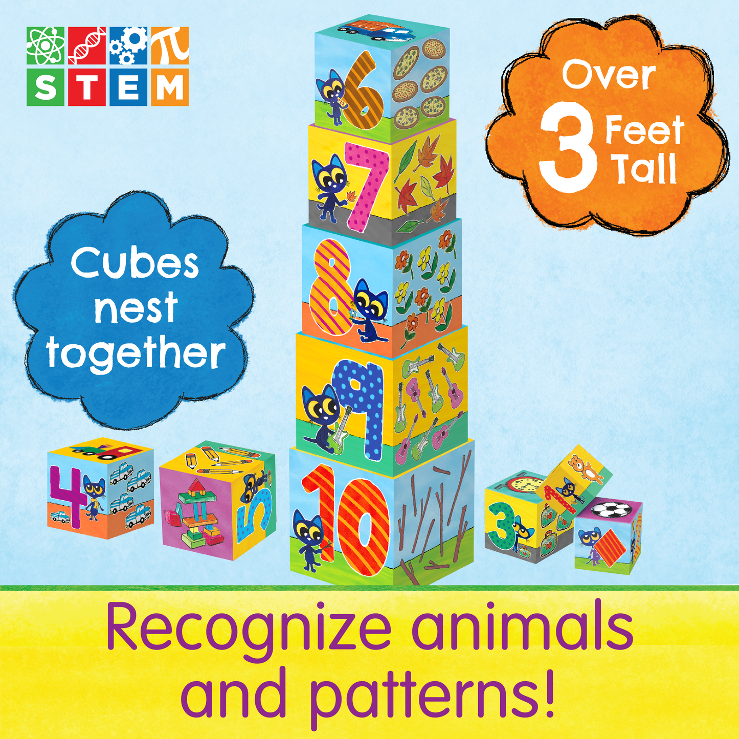 Pete the Cat’s Stacking Blocks featuring Pete The Kitty (NEW)