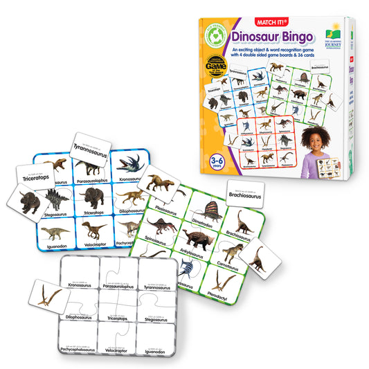 Match It - Dinosaur Bingo product and packaging