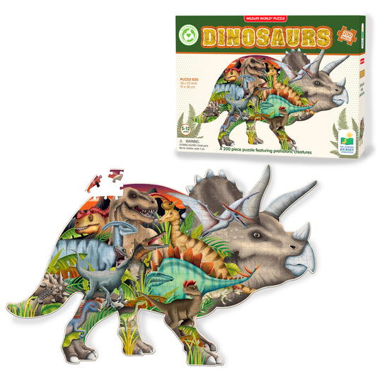 Wildlife World Dinosaur Puzzle and packaging