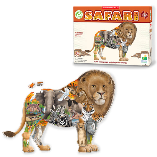 Wildlife World Safari Puzzle and packaging