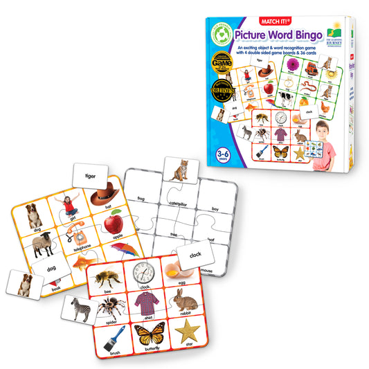 Match It - Picture Word Bingo product and packaging