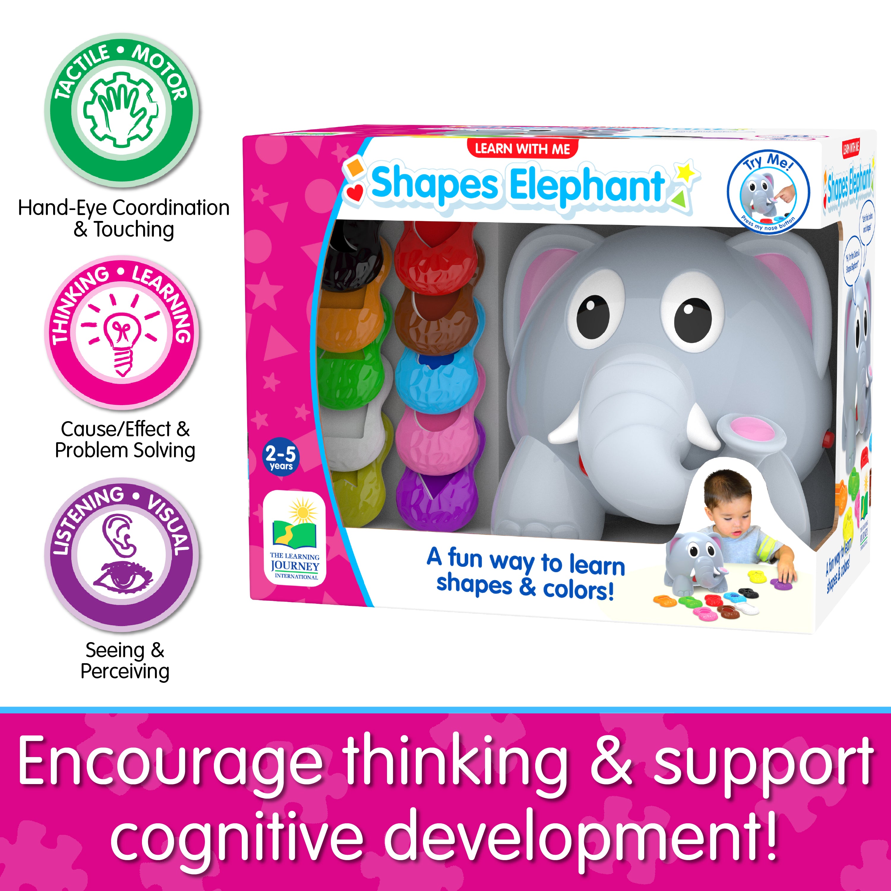 Learn with Me Shapes Elephant The Learning Journey