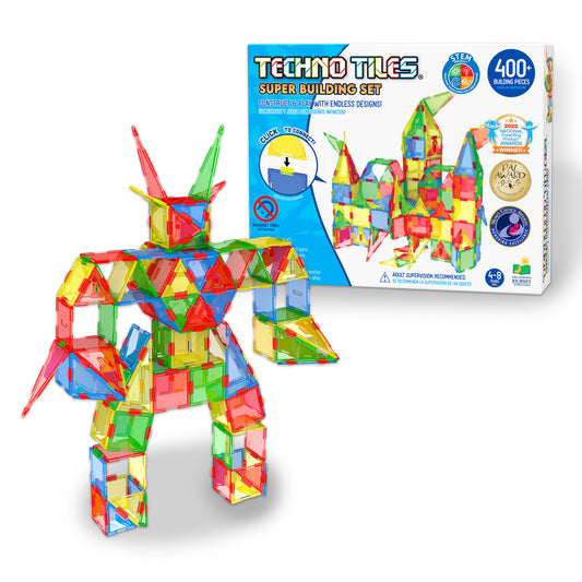 Techno Tiles Super Set product and packaging