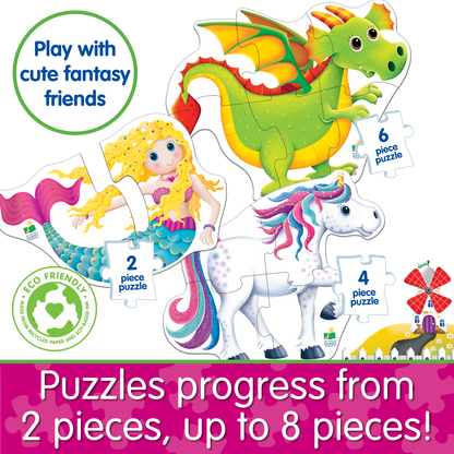 My First Puzzle Sets  4-In-A-Box Puzzles - Fantasy Friends (NEW)