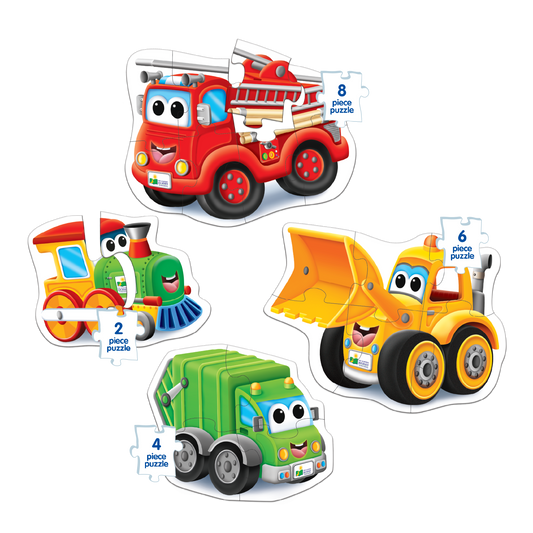 My First Puzzle Sets  4-In-A-Box Puzzles - On the Go (NEW)