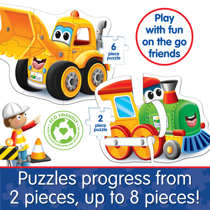 My First Puzzle Sets  4-In-A-Box Puzzles - On the Go (NEW)