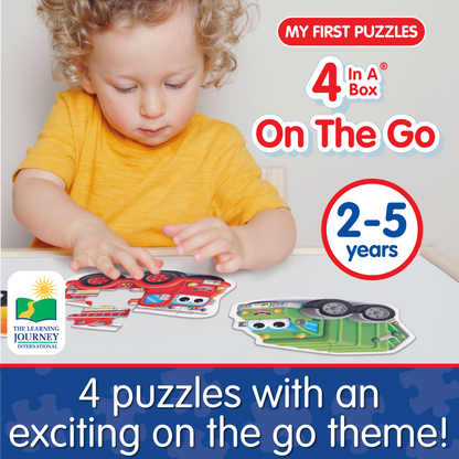My First Puzzle Sets  4-In-A-Box Puzzles - On the Go (NEW)
