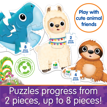 My First Puzzle Sets  4-In-A-Box Puzzles - Animal Friends (NEW)