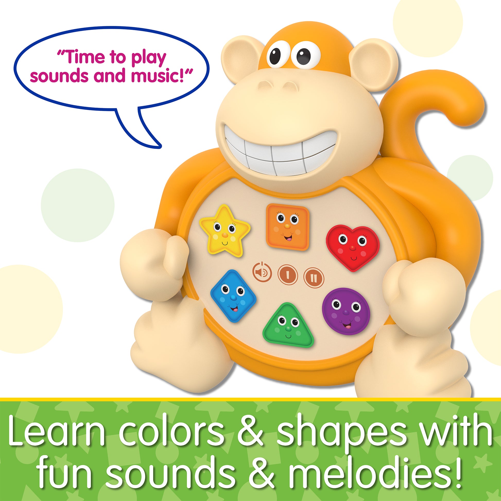 Infographic about Colors & Shapes Monkey features