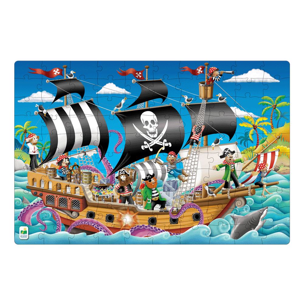 Puzzle Doubles! Glow in the Dark - Pirate Ship